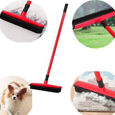 Pet Hair Cleaning Rubber Broom